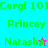 Pixelated text and star symbols on split cyan, blue, pink backgrounds with green lettering.