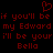Red pixelated text and heart symbol on black background with repeated phrases about Edward and Bella.