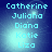 Pixelated text list of names on a blue gradient background with light effects.
