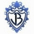 Blue and white shield-shaped icon with stylized 'JB' monogram, ornate floral border, and crown-like top element.