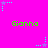 Bright pink background with repeating green text 'Gionna' and blue/purple star-shaped pixel clusters scattered across the image.