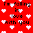 Red background with white pixelated hearts and black text reading 'i'm falling in love with you' repeated across the image.