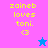 Yellow text 'zaineb loves toni.' with '<3' below on pink and blue backgrounds, two star icons in different positions.
