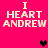 Pixelated text and heart symbols on a bright pink background with four identical sections arranged in a pattern
