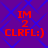 Red text on purple background with blue diamond pattern displays 'IM 2 CLRFL:)' in four identical quadrants.