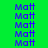 Green background with blue 'Matt' text repeated in a , some highlighted light blue