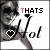 identical square images showing a woman in sunglasses with 'THAT'S Not' text and heart symbols, where the word 'THAT'S' alternates between black and pink