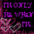 Pixelated text and heart symbols on a black and white background with purple, green, orange, yellow, and blue accents.