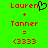 Green background with red pixelated text 'Lauren' and 'Tanner' separated by a red plus sign, equal sign, and '<3333' symbol, with a black pixelated heart symbol overlapping 'Lauren'.