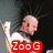 Animated icon shows a bald character with spiky black hair, wearing white and dark clothing, raising an arm while red 'ZooG' text appears in the lower-left.