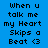 Pixelated text reads 'When u talk me my Heart Skips a Beat <3' on four distinct background colors: blue, cyan, green, and teal.
