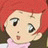 A 48x48 pixel animated buddy icon featuring a red-haired anime character on the left and text elements on the right, displayed as a contact sheet with two frames.