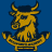 Blue background with yellow bull head icon, 'BULLY' text, and yellow square containing black 'R' with white star.