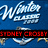 Blue background with 'Winter classic' text and two circular logos; red banners display names in sequence.