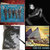 Four distinct pixelated images arranged in a 2x2 grid: top-left blue-toned scene, top-right black-and-white figure, bottom-left grayscale portrait, bottom-right colorful landscape.
