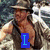 Animated sequence showing two characters in a jungle setting with blue text overlays changing from 'I' to 'Love' and then 'U Love Me'.