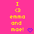 Pixelated text and symbols on a bright pink background with yellow and blue elements.