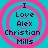Four identical pixelated icons arranged in a , each displaying text within pink concentric circles on a cyan background