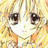 A 48x48 pixel buddy icon featuring a close-up of an anime-style character with blonde hair and large brown eyes on the left, paired with text reading "Anime IM" and "COM" on a black background to the right.