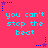A static image with a bright pink background displays repeated cyan text "you can't stop the beat" in two , each containing three identical instances of the phrase