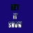 Animated sequence of pixelated text 'LET IT SHOUT' in varying color schemes against a solid blue background.