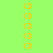 yellow pixelated 'G' symbols on a green background, with blue rectangular blocks shifting positions across frames