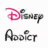 Pixelated icon featuring pink 'D' logo and gray text reading 'Disney' above black script-style 'Aoudier'