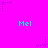 A static image with a bright pink background featuring repeated cyan text 'Mel' and purple star-shaped icons with dotted lines.