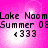 Pixelated text on a pink background with white light effects, showing repeated phrases and symbols in a