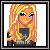 Pixel art icon of a blonde woman with blue eyes and black top, showing sequential body parts including full figure, waist, legs, and feet in motion.
