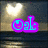 Animated sequence showing a heart-shaped light effect above water, with text changing from 'Oak' to 'Island' and then to a blue triangle symbol.