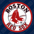 Circular Boston Red Sox logo with red border, white background, and red sock symbol; one version displays "Zach" text overlay.