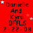 Red background with repeated text and star symbols, showing animation of white stars appearing and disappearing across the image.