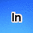 Blue gradient background with four black text fragments: 'In', 'de', 'pen', 'dent' arranged in a , each with white outline and pixelated edges