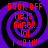 Four identical display a purple spiral background with red text reading "BACK OFF he is mine! lol i <3 u!!" in pixelated font