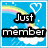 six square with a blue sky background, rainbow, clouds, and heart symbols. Each contains black text on white cloud shapes