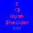 Pixelated pink text and symbols on a blue gradient background with two identical static frames and one animated frame showing a light blue glow effect.