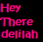 A static digital image with multicolored text fragments on a black background, displaying phrases like "Hey There delilah" and "Time square Can't shine as bright as you.".