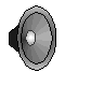 A static image of a gray speaker icon with musical notes and symbols in various colors surrounding it.