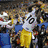 six distinct images including a football player, Steelers logo, hockey players, a person, cartoon characters, and a Red Bull can