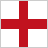 A static square icon featuring a red cross on white background, with equal-width arms extending to all four edges.