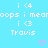 Pixelated blue background with repeated white text and pink hearts, showing a static pattern with no visible animation changes.