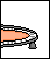 Pixelated character with curly brown hair, white shirt, black tie, and green patterned skirt in animated sequence showing head movements and partial body views.
