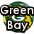 Green Bay Packers Rule buddy icon with swirling green and yellow background, text in white block letters on black outlines.