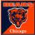 Pixelated icon featuring a stylized bear head in orange and dark blue, with 'BEARS' text above and partial 'Chicago' below on an orange background.