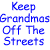 Static image with blue text on white background and a photograph of an elderly woman playing bingo at a table.