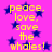 Yellow text on a pink background with dark blue stars, repeating 'peace, love, save the whales!' in multiple