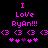 Pixelated text and symbols in bright pink on black background, with two side-by-side versions showing identical static content.