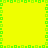 A bright yellow square with a green pixelated border forming a cross, where the border segments shift position in a repeating pattern.