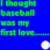 A static contact sheet of two animated frames showing green text on a blue background with a white baseball and pink heart symbol.
